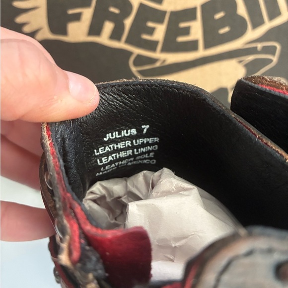 Freebird Julius heeled burgundy booties 7 NWT - Picture 5 of 5